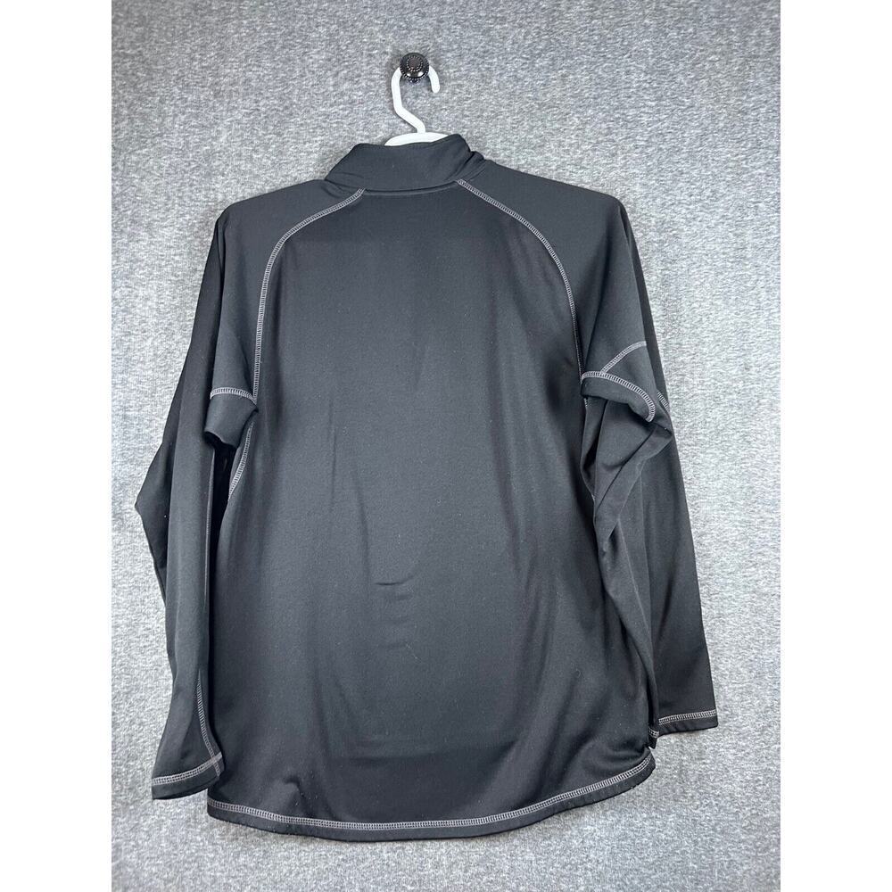 eXceed Unisex Long Sleeve 1/4 Zip Pullover Shirt Jacket Size Large Black - Picture 2 of 5